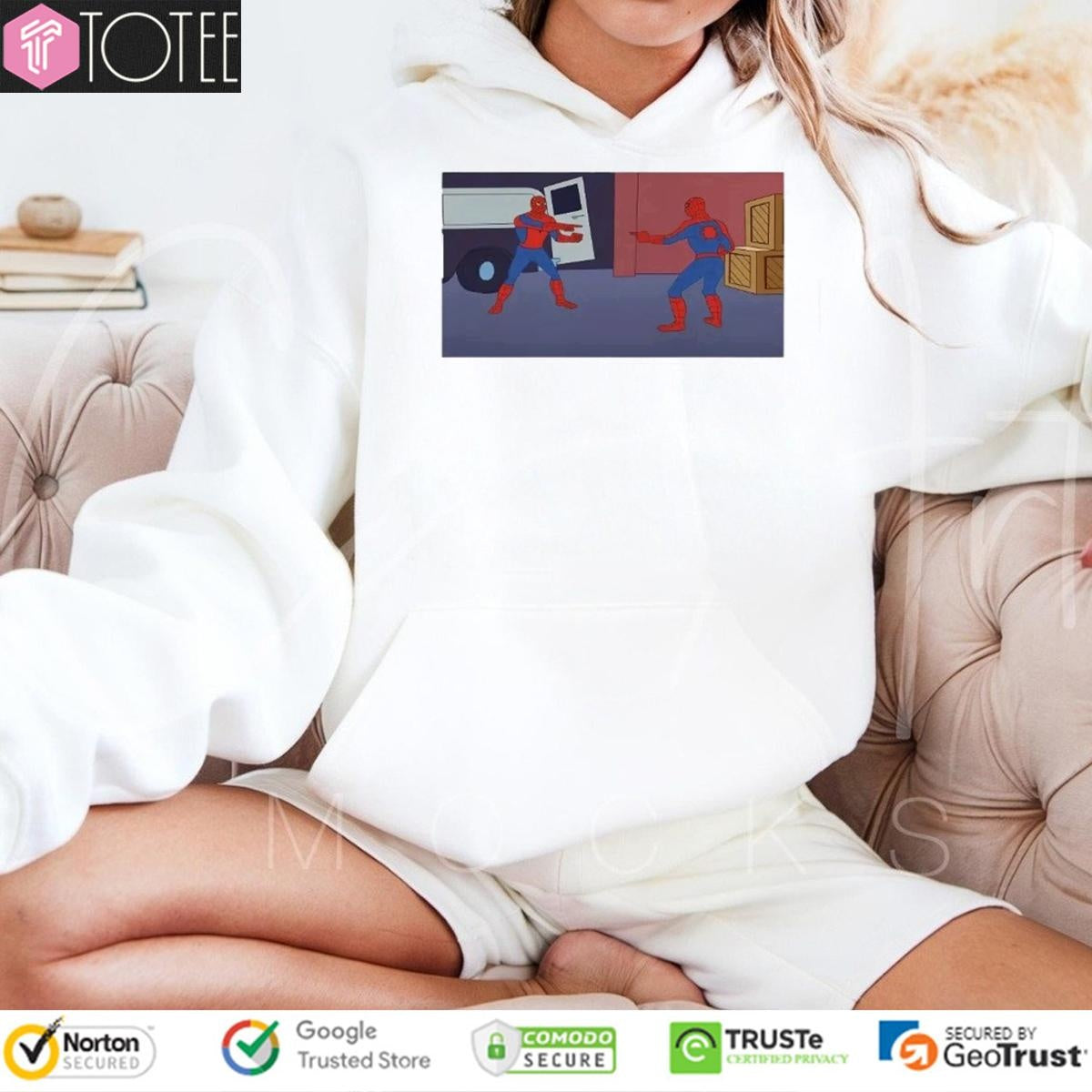 Marvel 2 Spider-Man Pointing At Scene Meme T-shirt