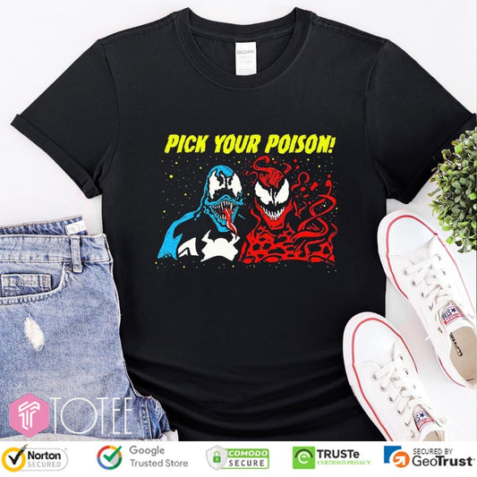 Marvel Venom Carnage Pick Your Poison T-shirt