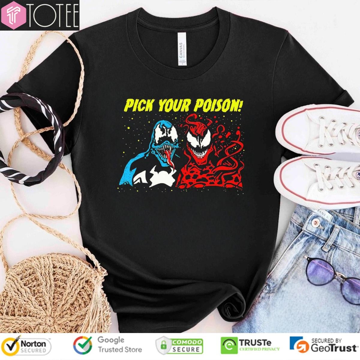 Marvel Venom Carnage Pick Your Poison T-shirt