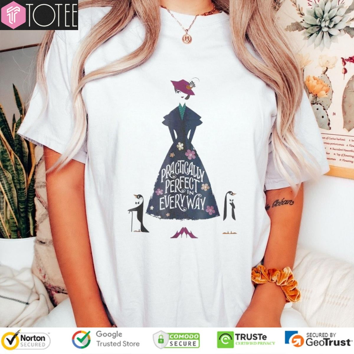 Mary Poppins Practically Perfect Everyway T-shirt