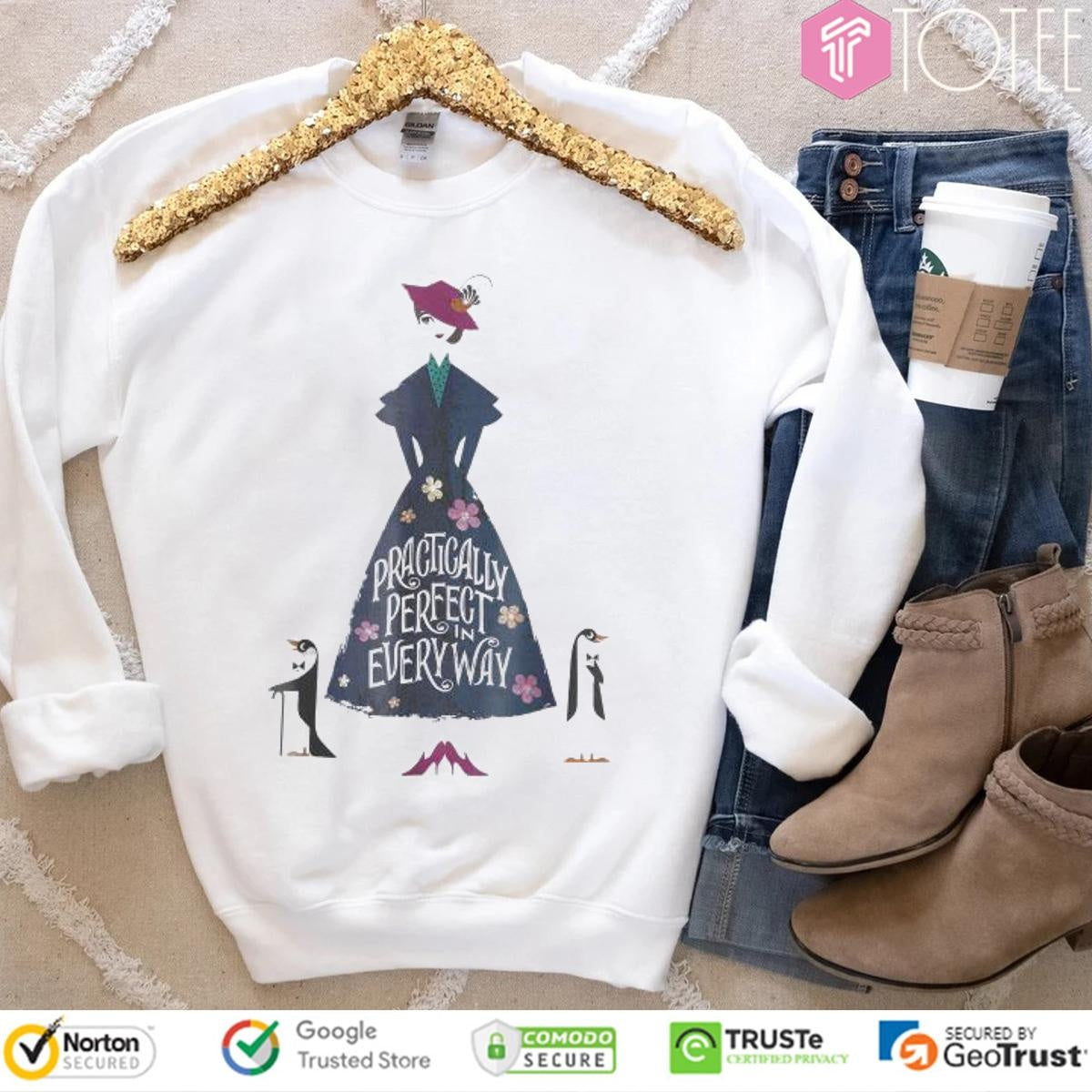 Mary Poppins Practically Perfect Everyway T-shirt