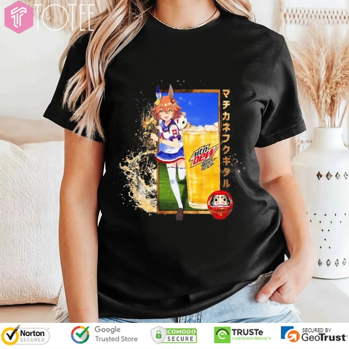 Matikanefukukitaru Umamusume Pretty Derby Mtn Dew Sweet Lightning Japanese Daruma Doll T-shirt