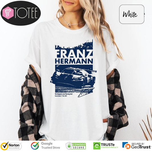 Max Verstappen Franz Hermann 2025 Signature T-shirt