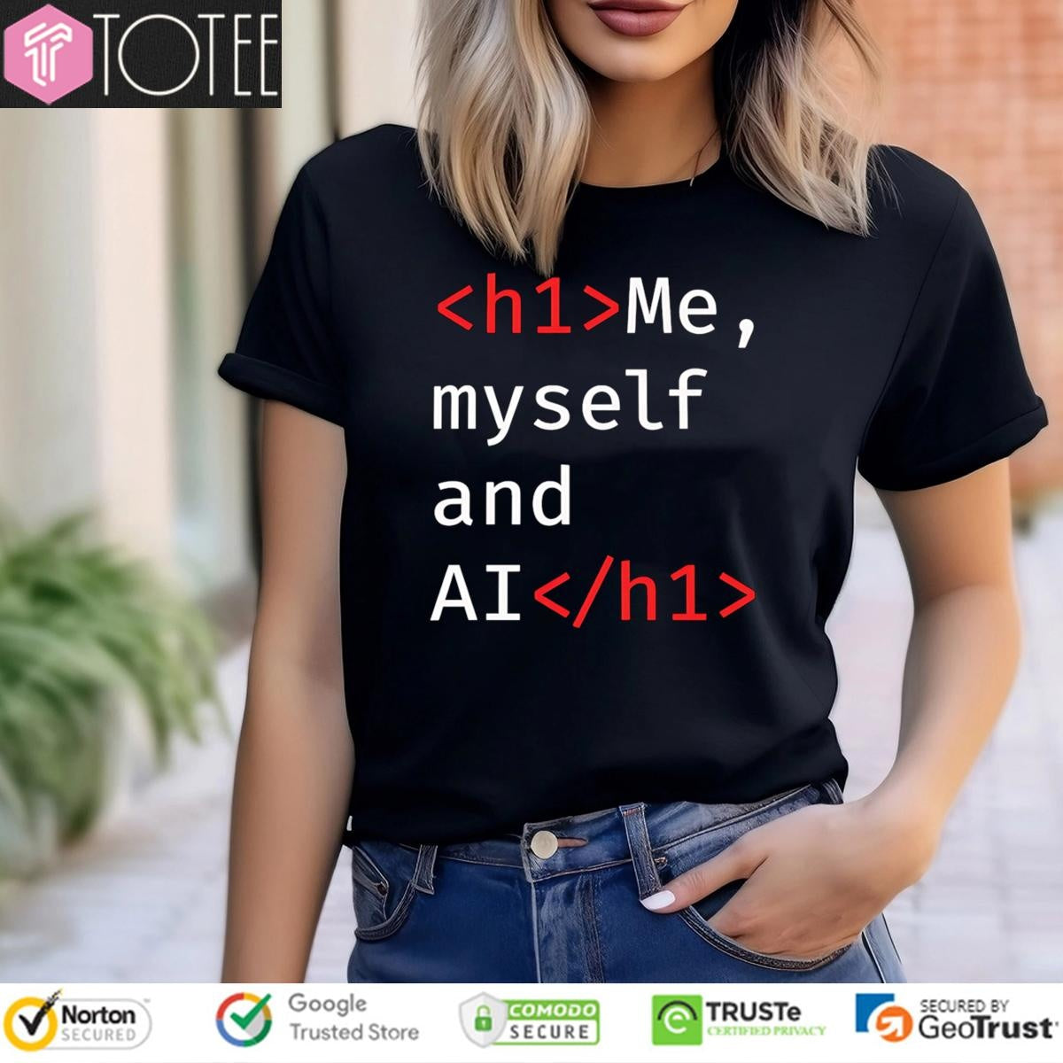 Me Myself And Ai Code H1 T-shirt