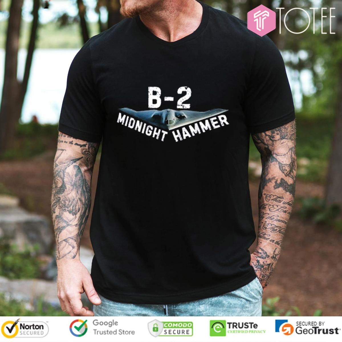 Midnight Hammer Military B2 Stealth Jet T-shirt