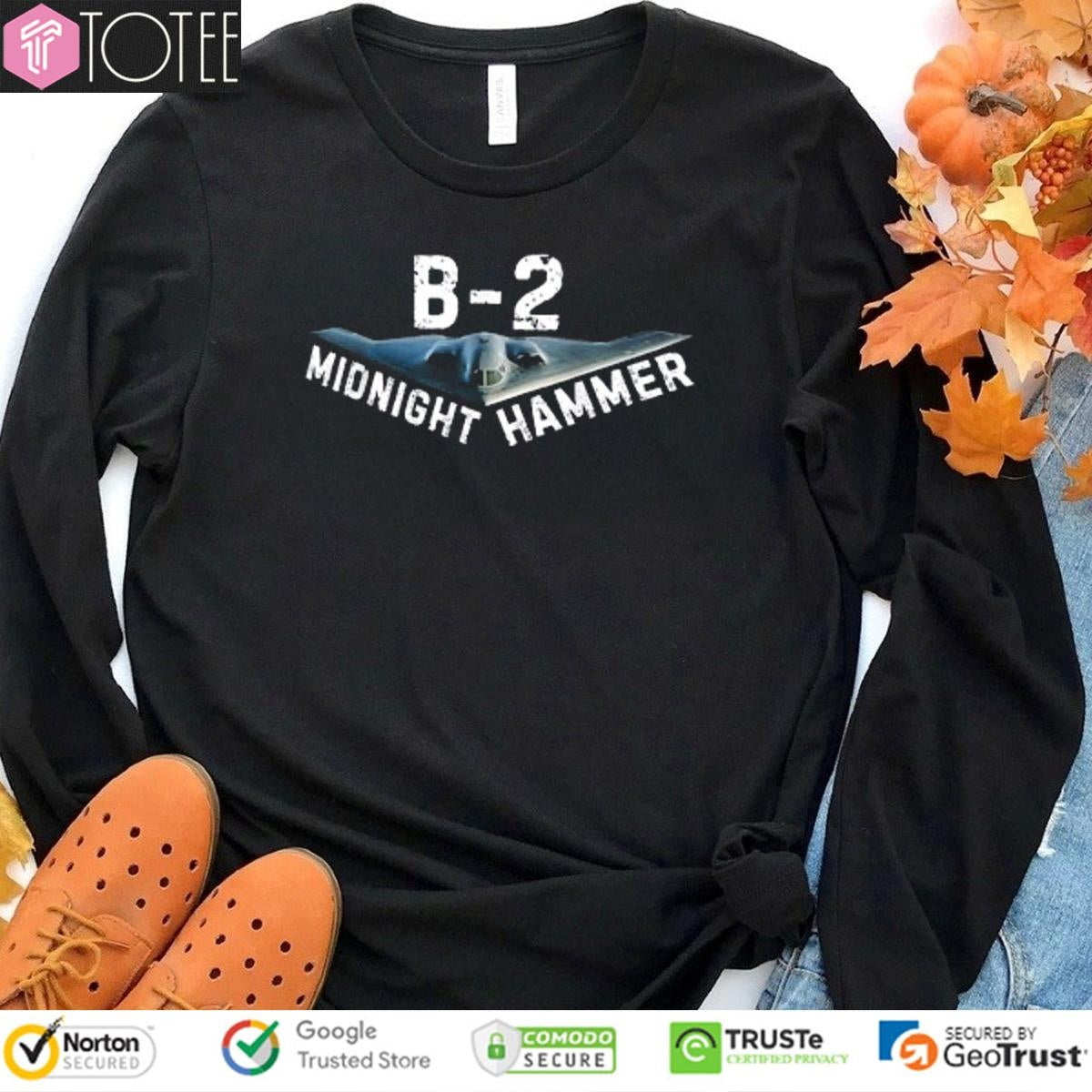Midnight Hammer Military B2 Stealth Jet T-shirt