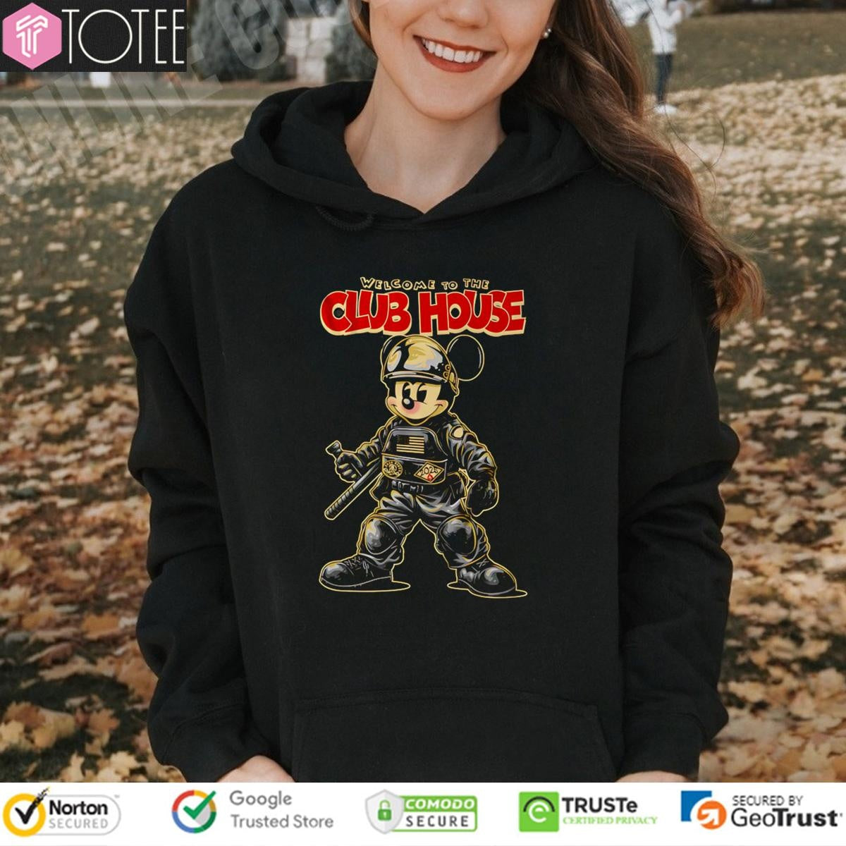 Military Mickey Mouse Welcome To The Club House T-shirt