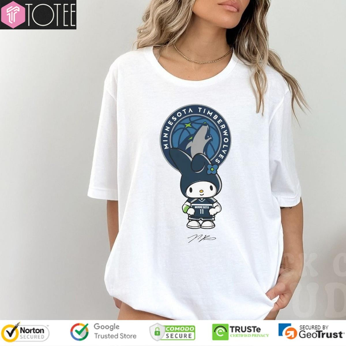 Minnesota Timberwolves Naz Reid Hello Kitty Signature T-shirt