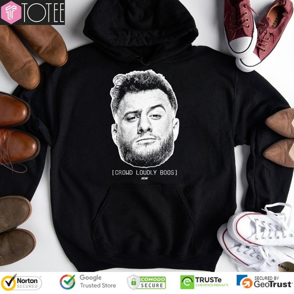 Mjf Crowd Loudly Boos Big Head Aew T-shirt