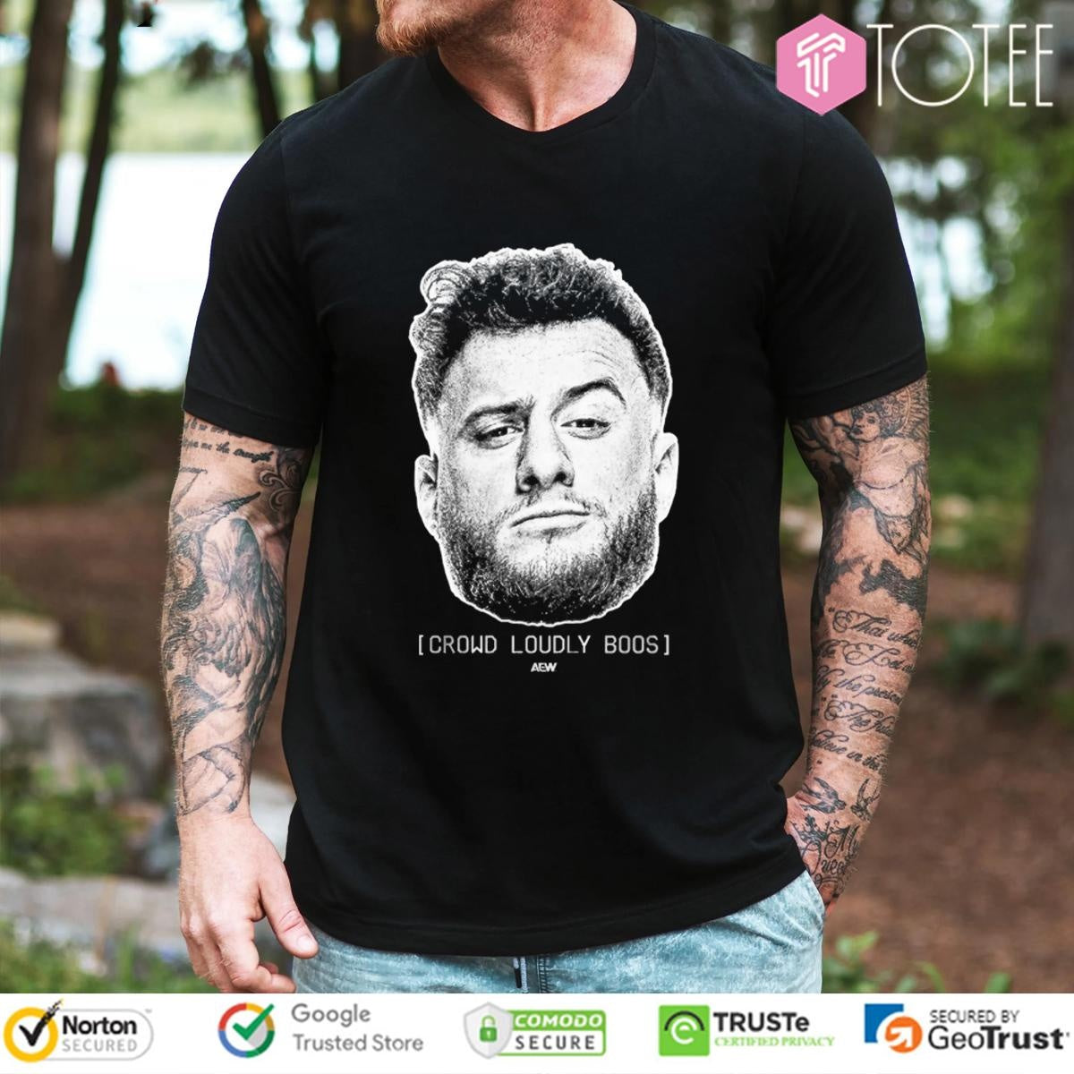 Mjf Crowd Loudly Boos Big Head Aew T-shirt