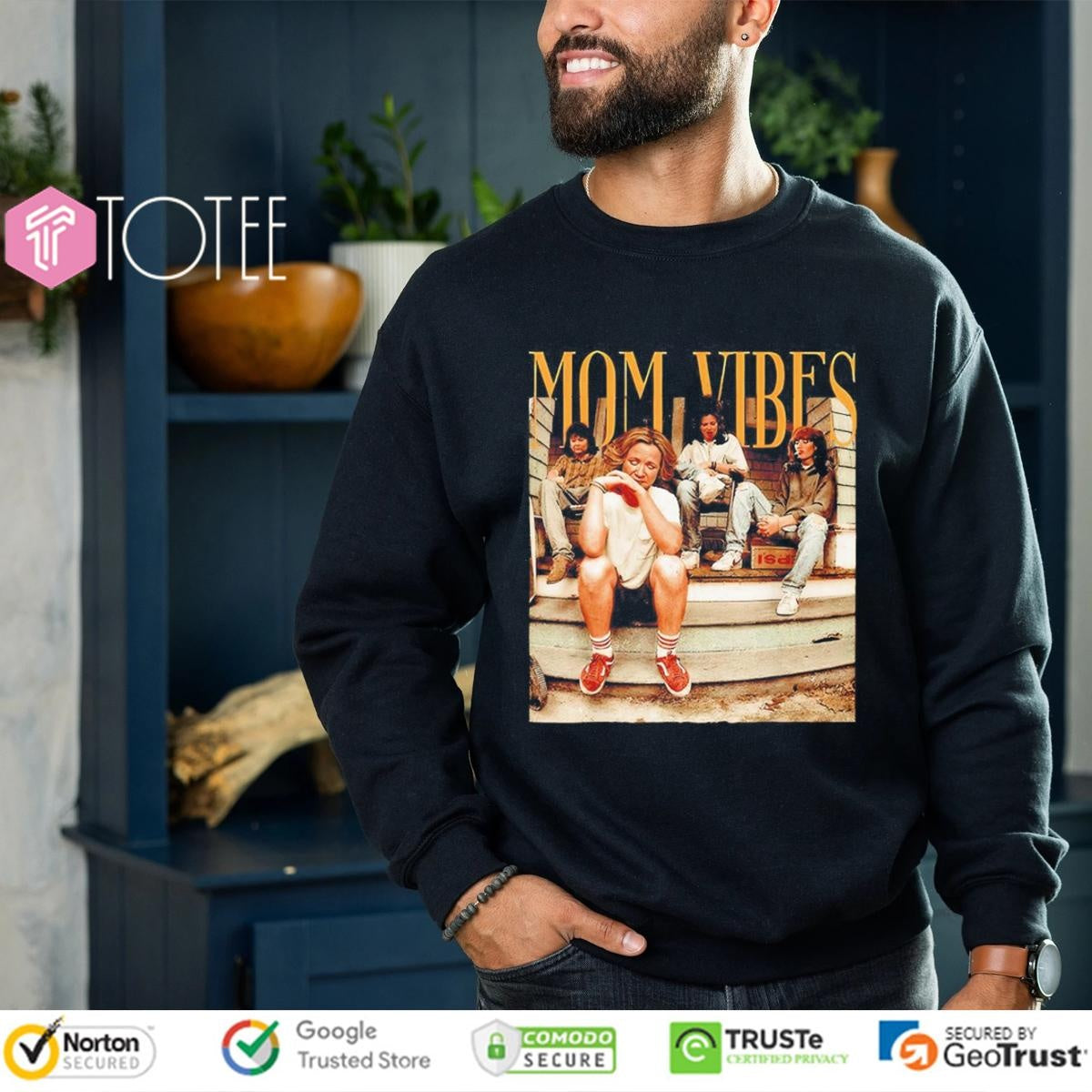 Mom Vibes Tv Moms Mothers Day 90S Ver Thug Life T-shirt