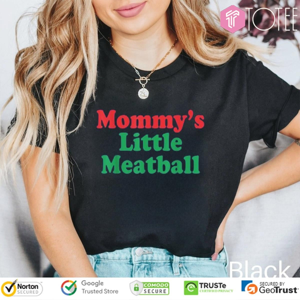 Mommys Little Meatball Italian Mothers Day T-shirt