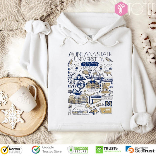 Montana State University Art Illustration T-shirt