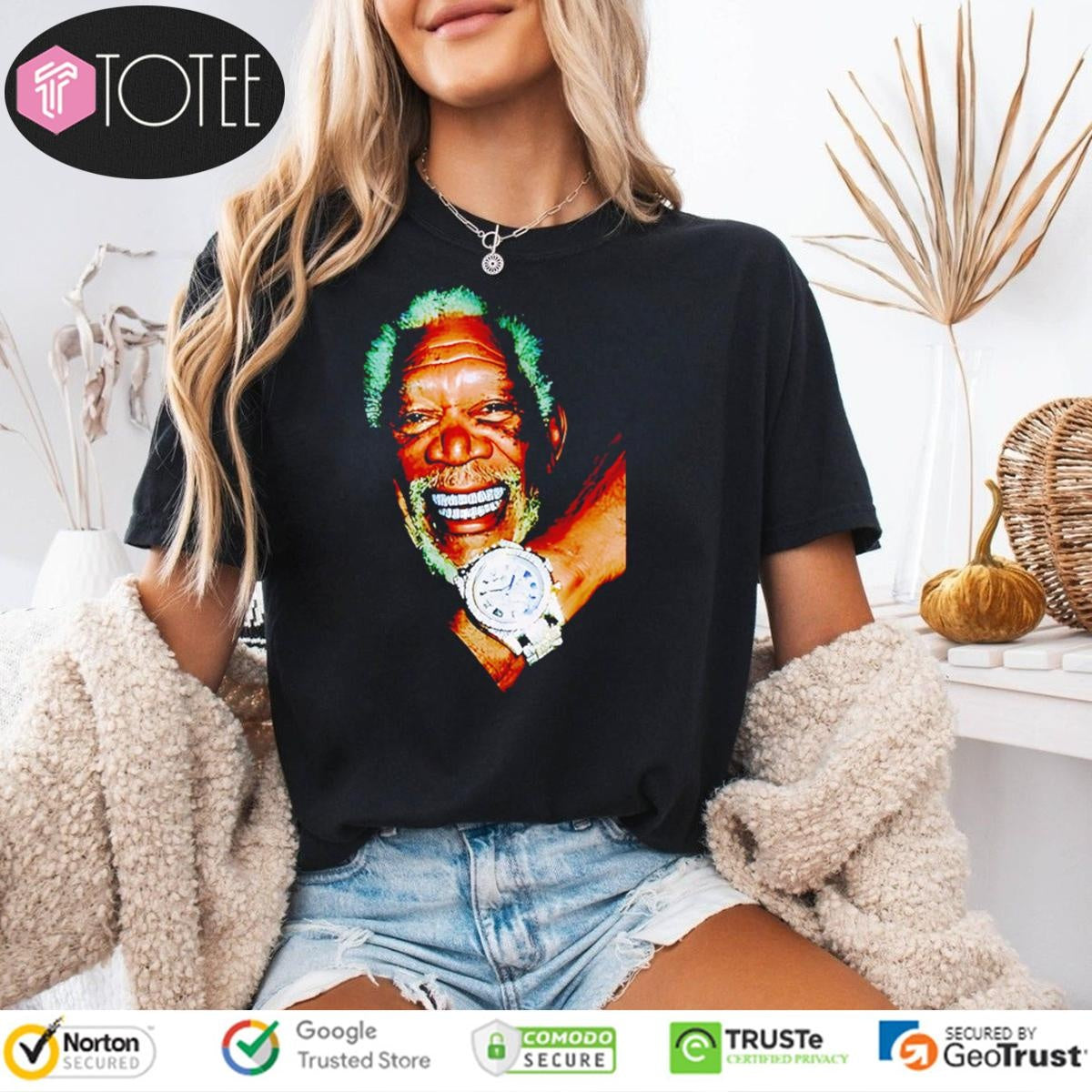 Morgan Freeman Bust Down T-shirt