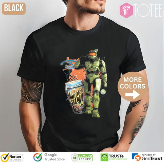 Mountain Dew X Master Chief Halo T-shirt