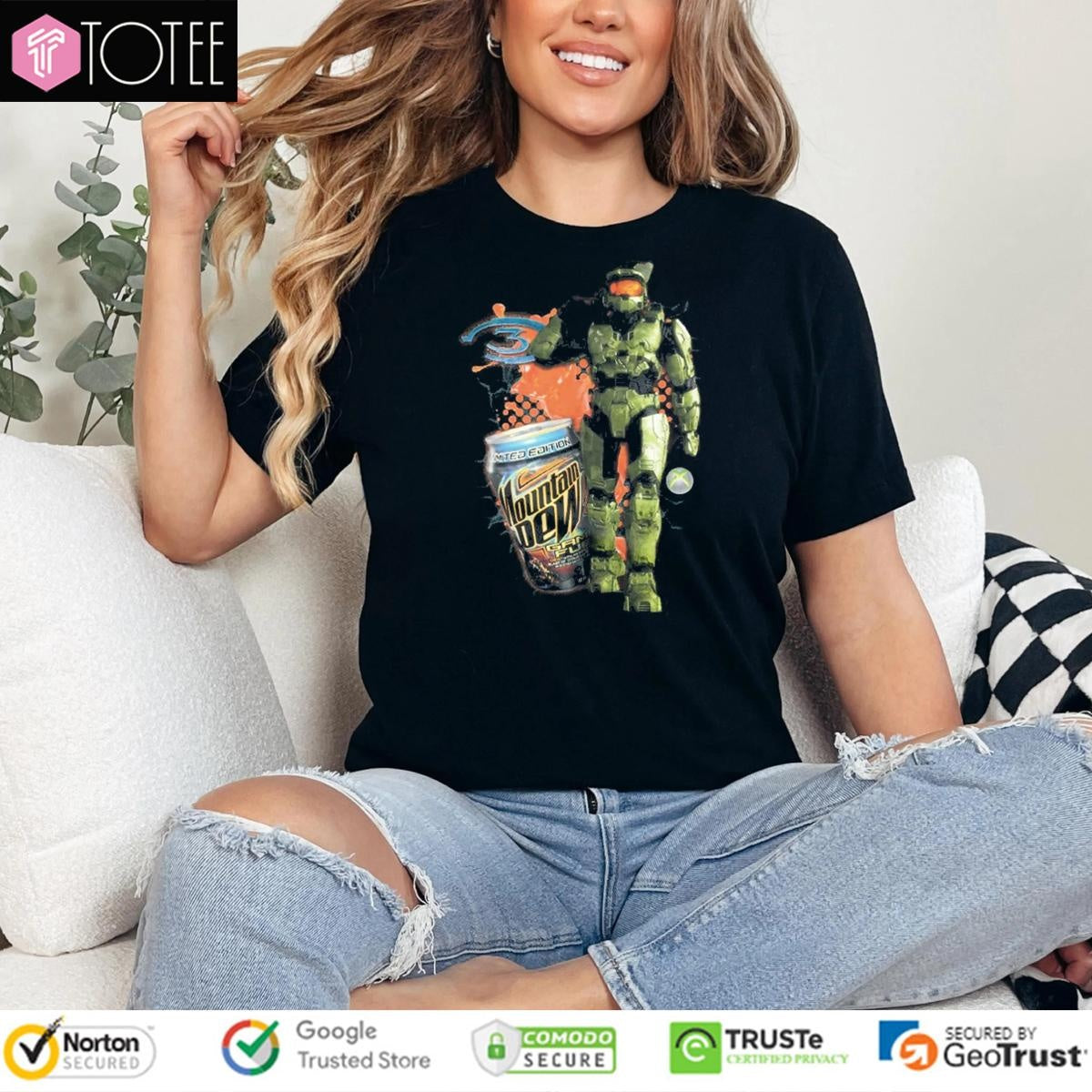 Mountain Dew X Master Chief Halo T-shirt