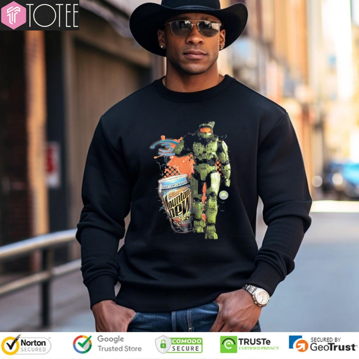 Mountain Dew X Master Chief Halo T-shirt