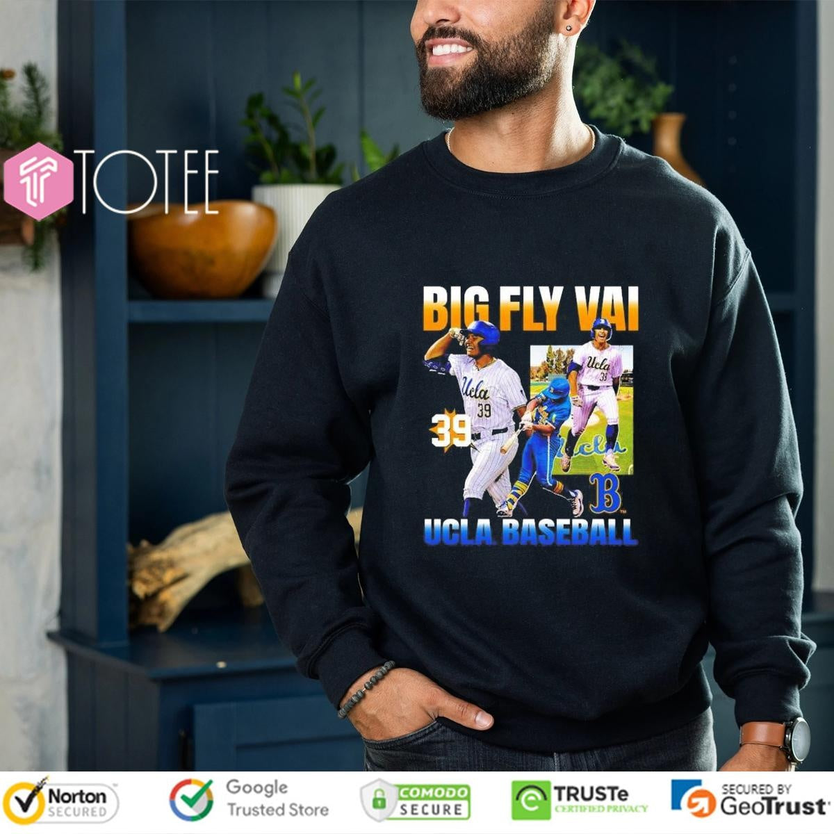 Mulivai Levu 90S Big Fly Vai Ucla Bruins Baseball Shirt
