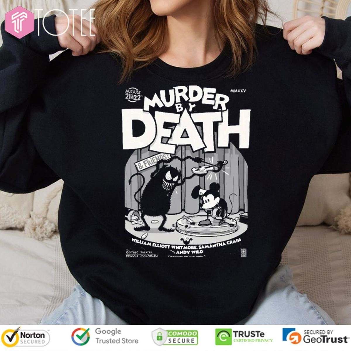 Murder By Death & Friends 2025 Shows Mickey Mouse T-shirt