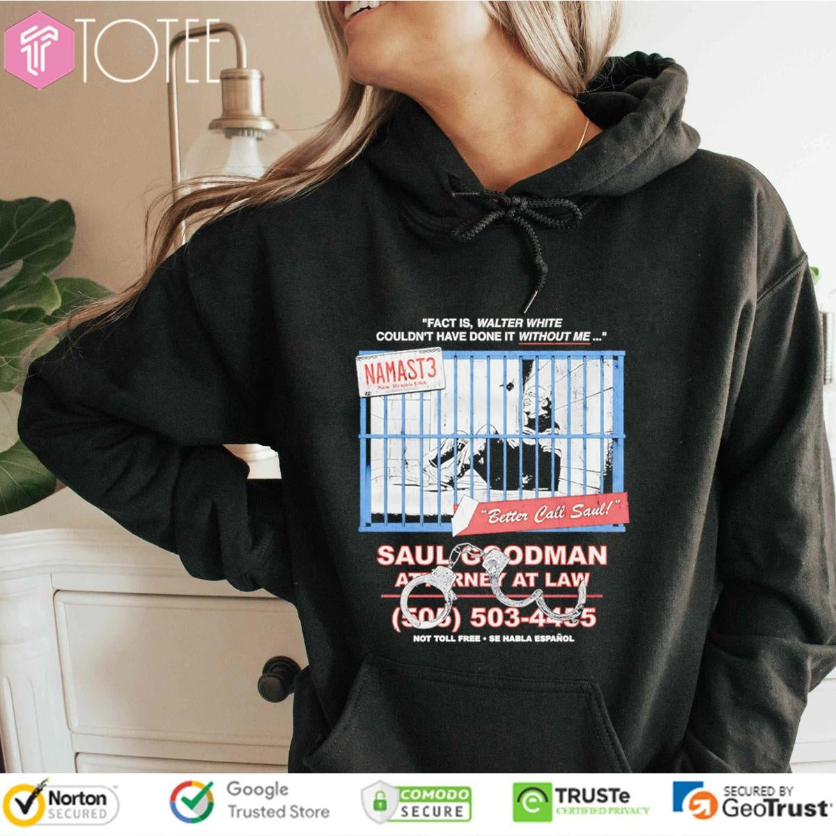 Namast3 Better Call Saul Goodman Attorney At Law T-shirt