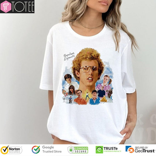 Napoleon Dynamite Mural Iconic Characters T-shirt