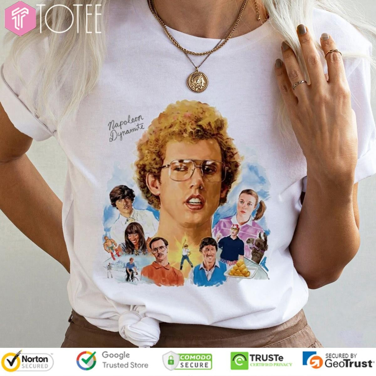 Napoleon Dynamite Mural Iconic Characters T-shirt