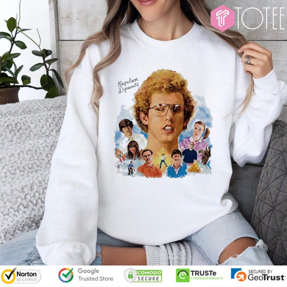 Napoleon Dynamite Mural Iconic Characters T-shirt