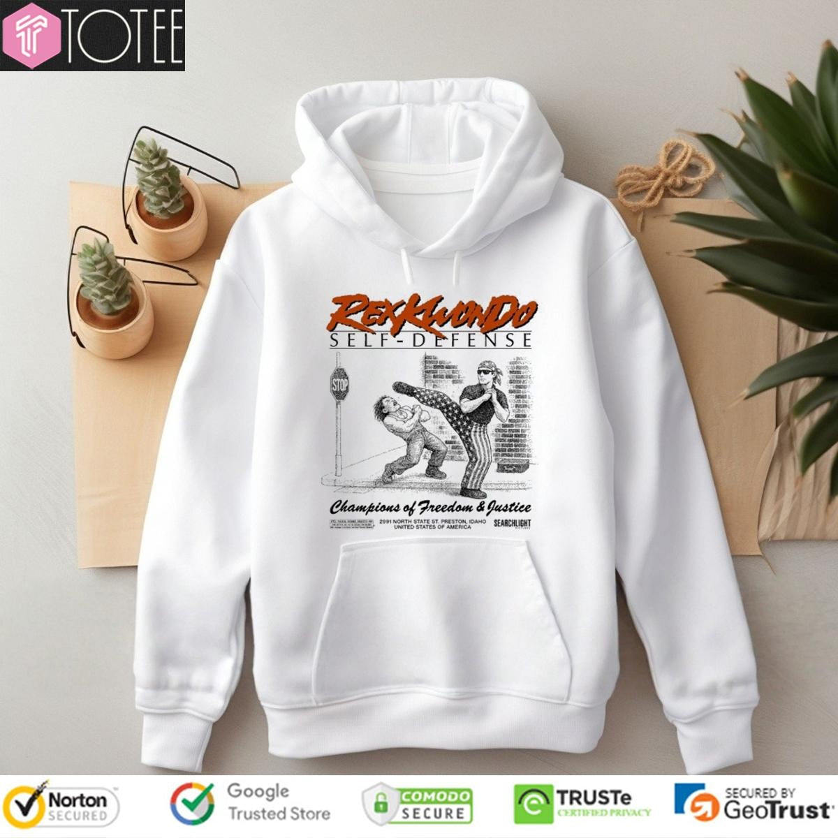 Napoleon Dynamite Rex Kwon Do Self Defense Champions Of Freedom & Justice T-shirt