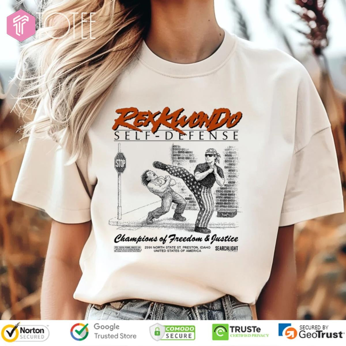 Napoleon Dynamite Rex Kwon Do Self Defense Champions Of Freedom & Justice T-shirt