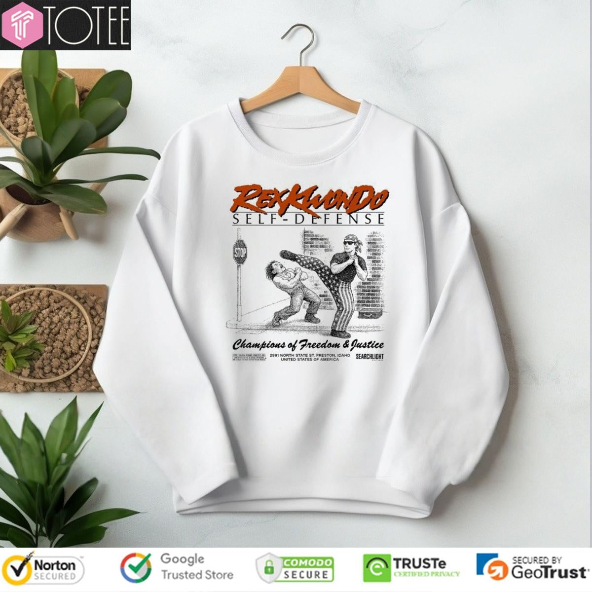 Napoleon Dynamite Rex Kwon Do Self Defense Champions Of Freedom & Justice T-shirt