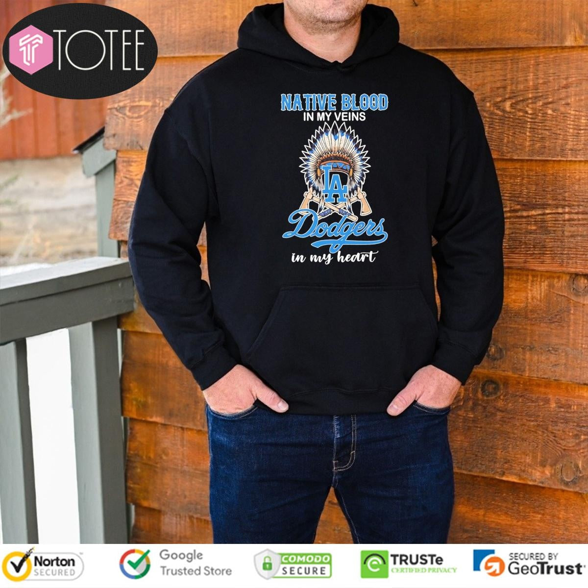 Nation Blood In My Veins In My Heart Los Angeles Dodgers Baseball T-shirt