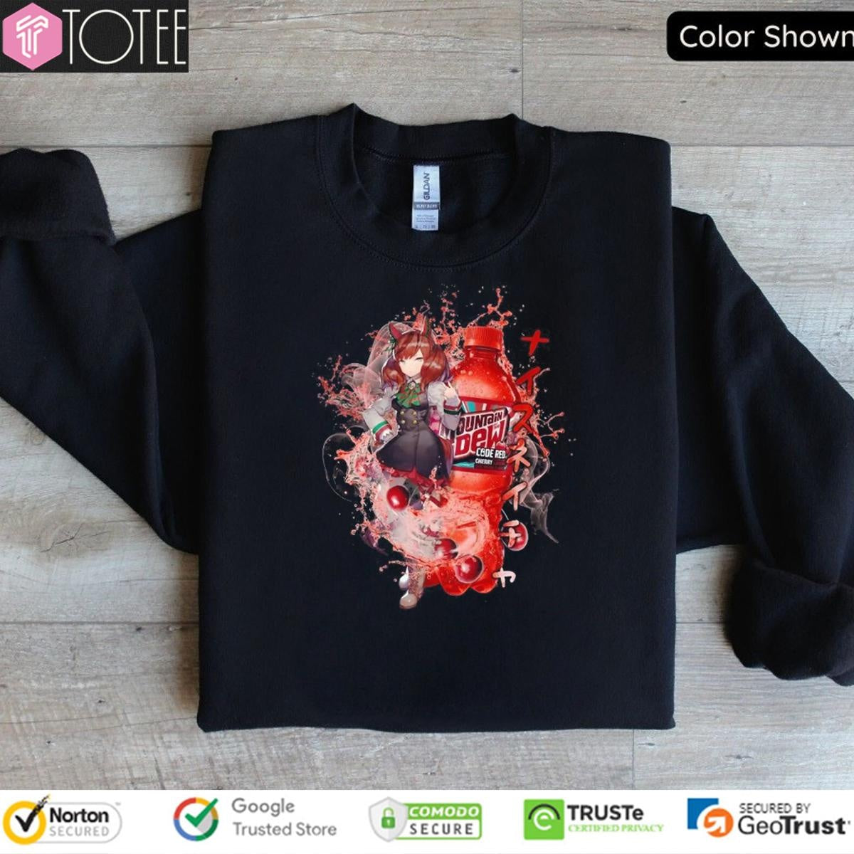 Nature Uma Musume Mountain Dew Code Red Cherry Soda T-shirt