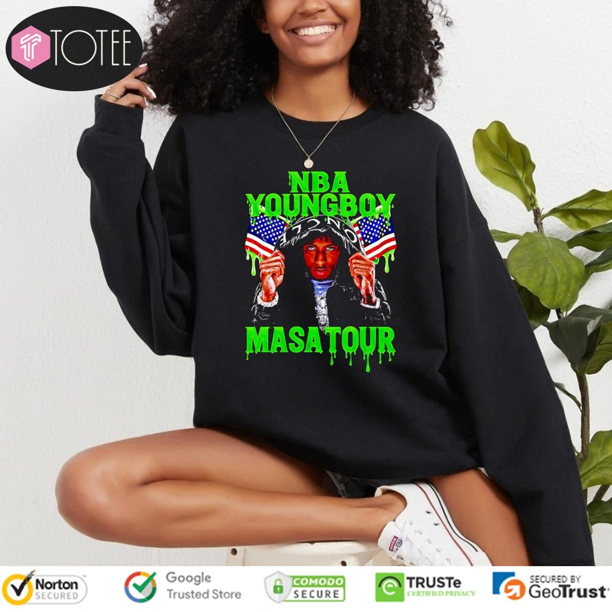 Nba Youngboy Masa Tour Graphic Poster sweatshirt