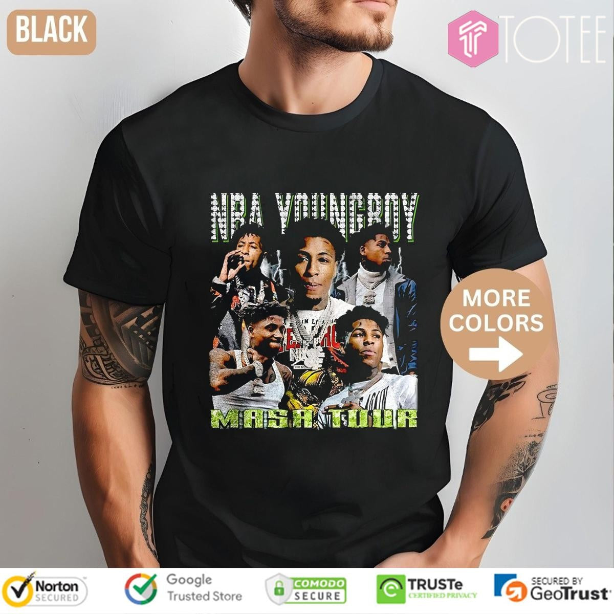 Nba Youngboy Masa Tour Graphic T-shirt