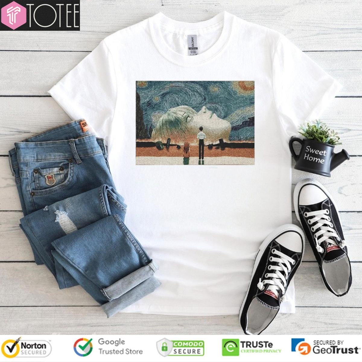 Neon Genesis Evangelion Eva Starry Night T-shirt