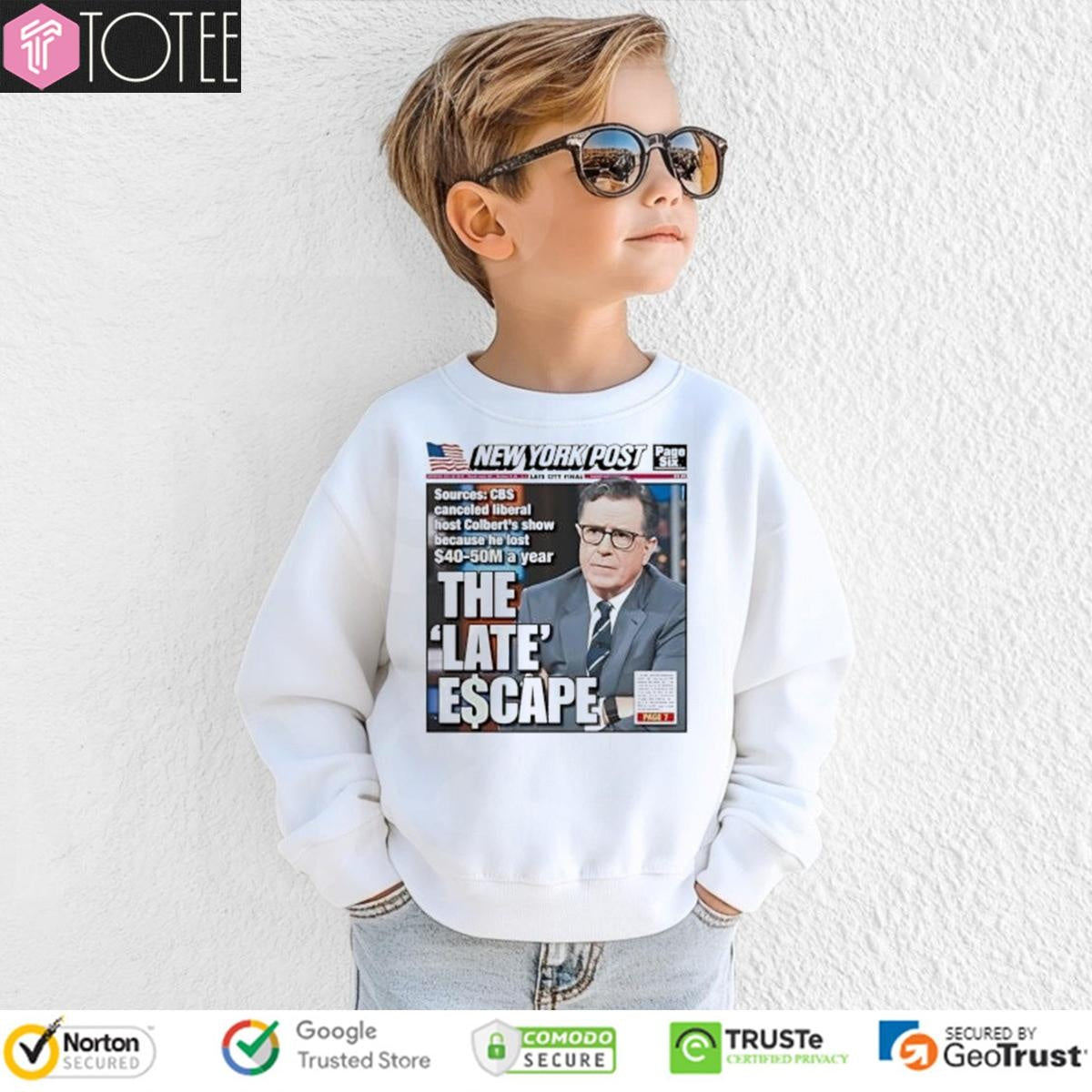 New York Post Stephen Colbert The Late Escape T-shirt