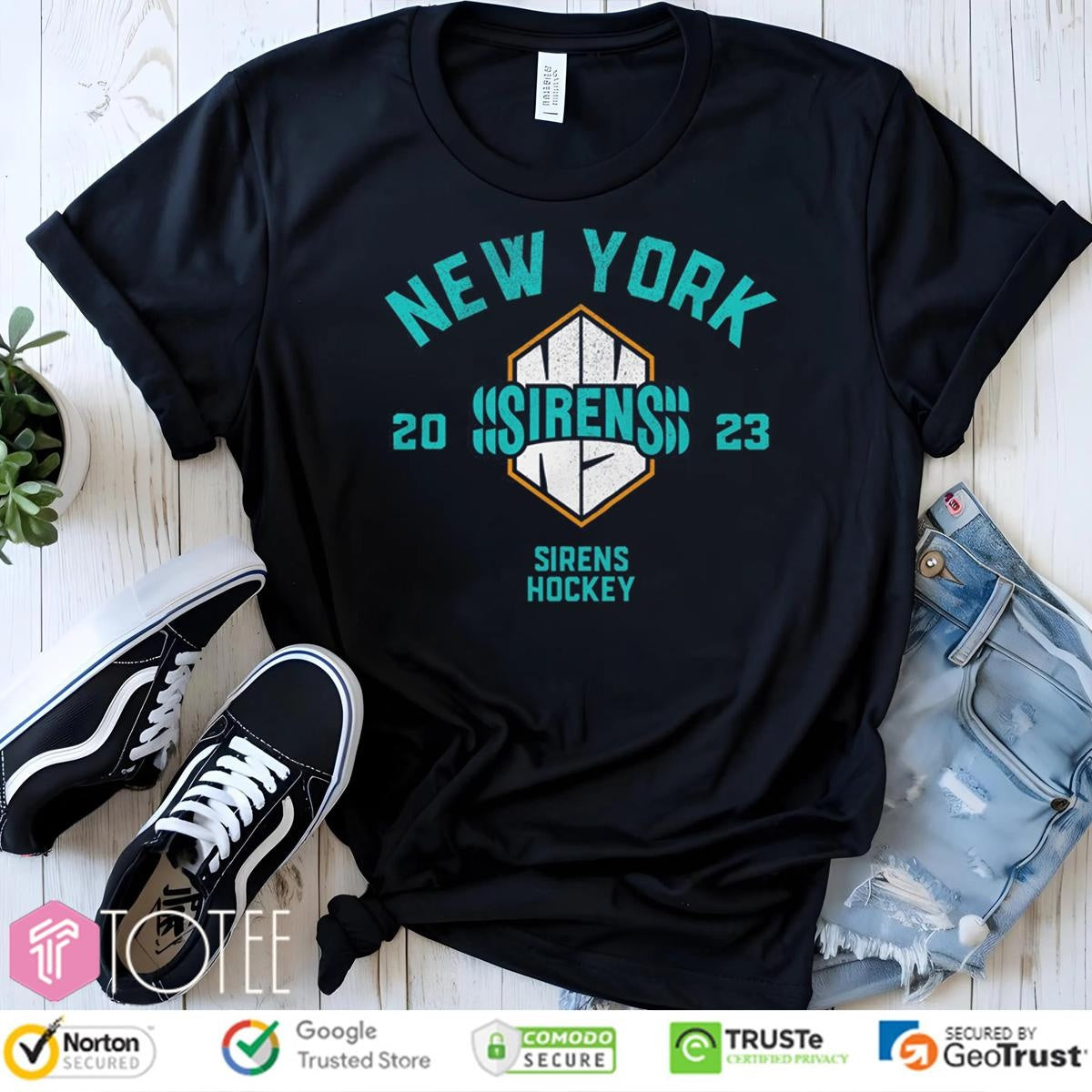 New York Sirens Hockey Stadium Get Back Vintage T-shirt