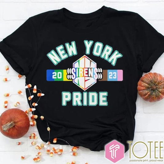 New York Sirens Stadium Issue Pride T-shirt