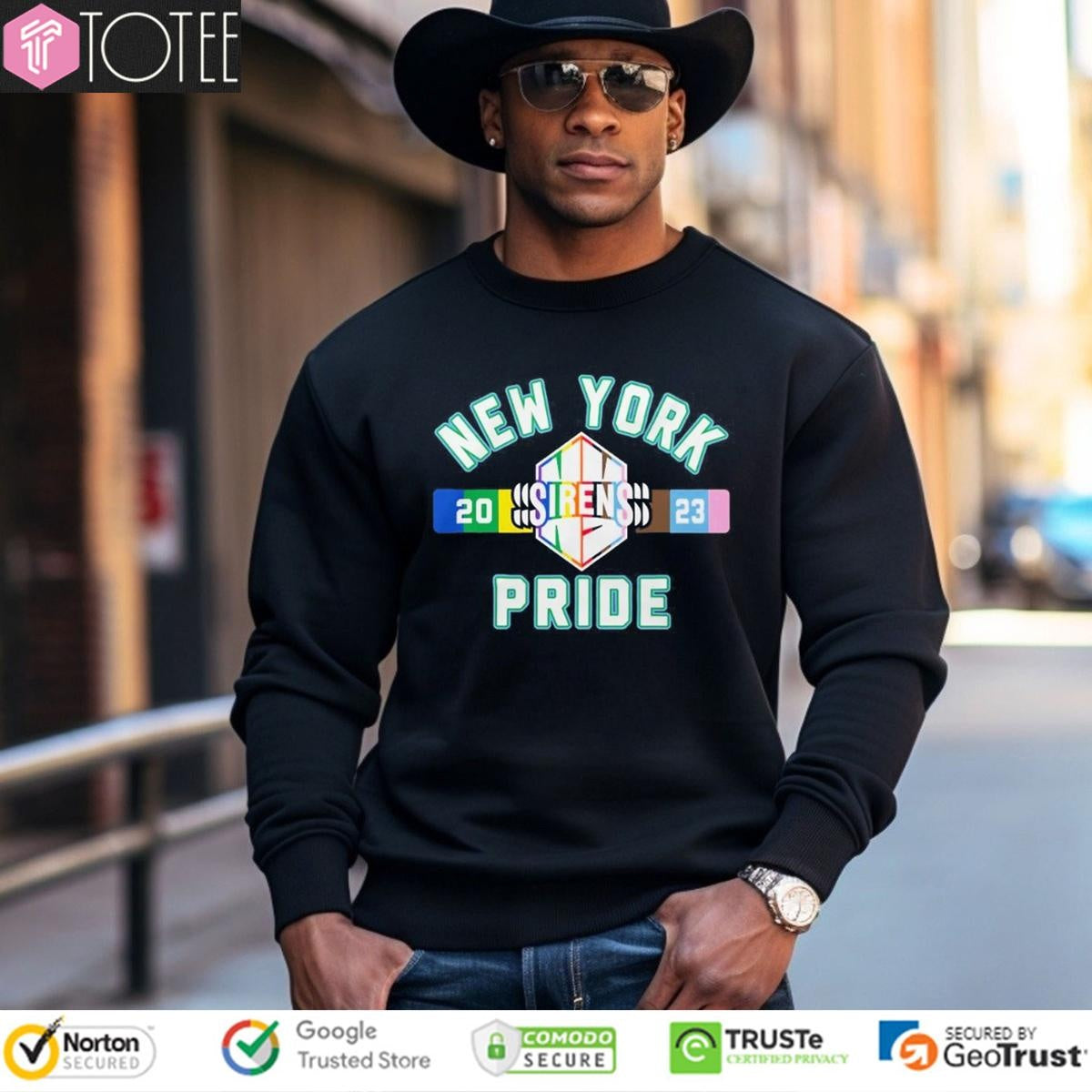 New York Sirens Stadium Issue Pride T-shirt