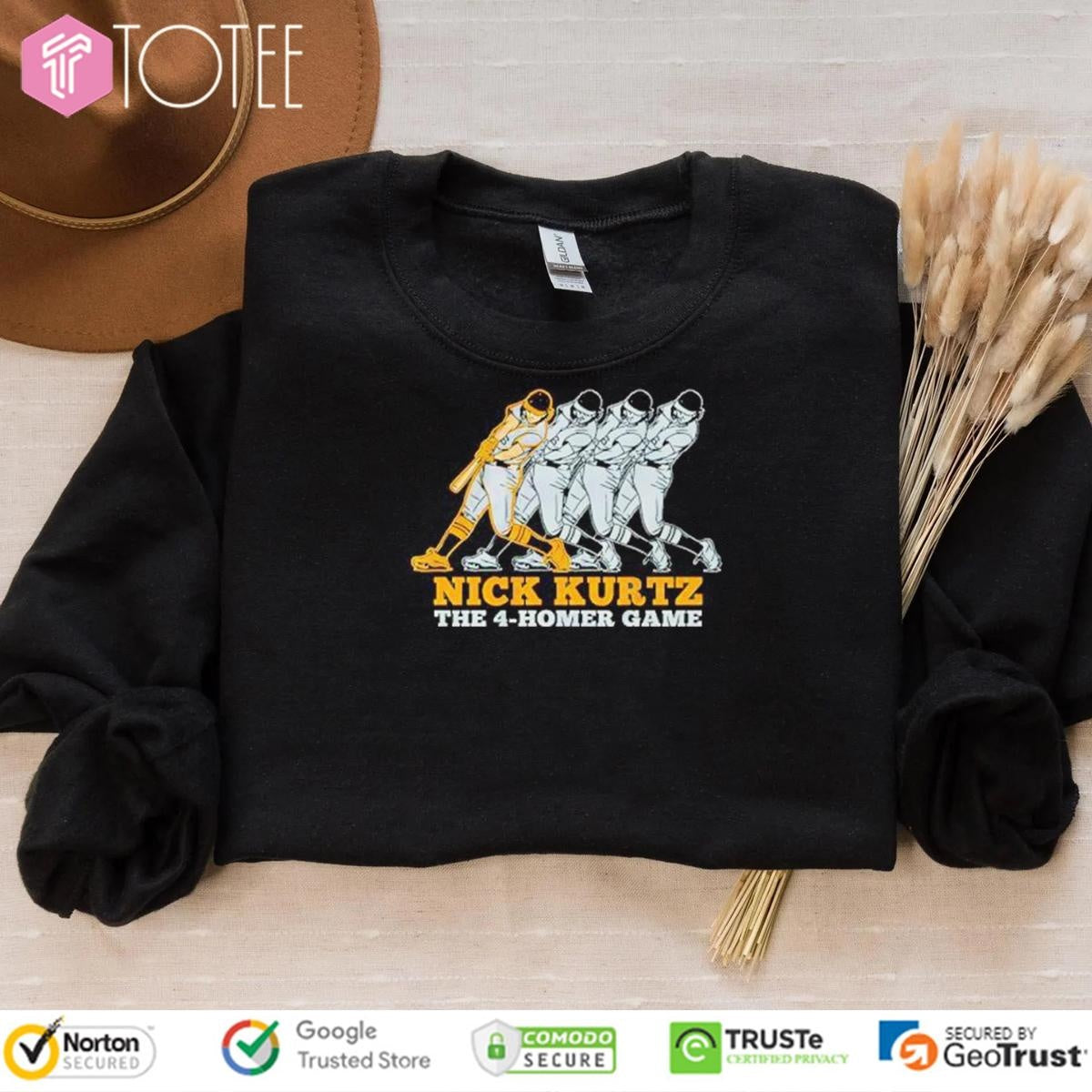 Nick Kurtz The Four-Homer Game Athletics Baseball T-shirt