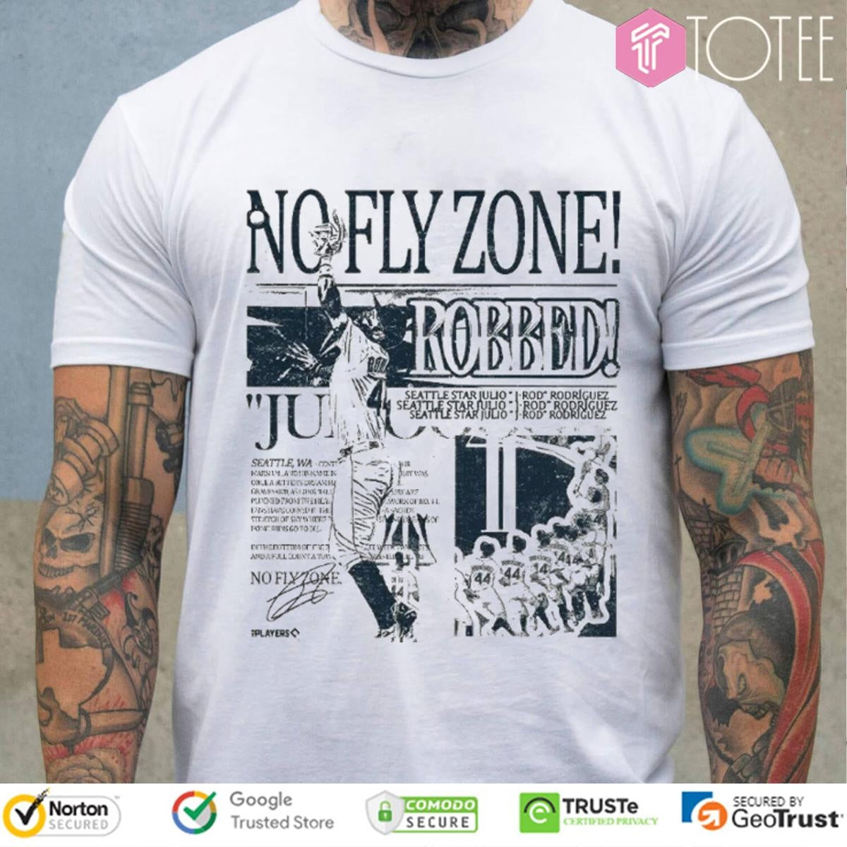 No Fly Zone Robbed Julio Rodriguez Seattle Mariners T-shirt