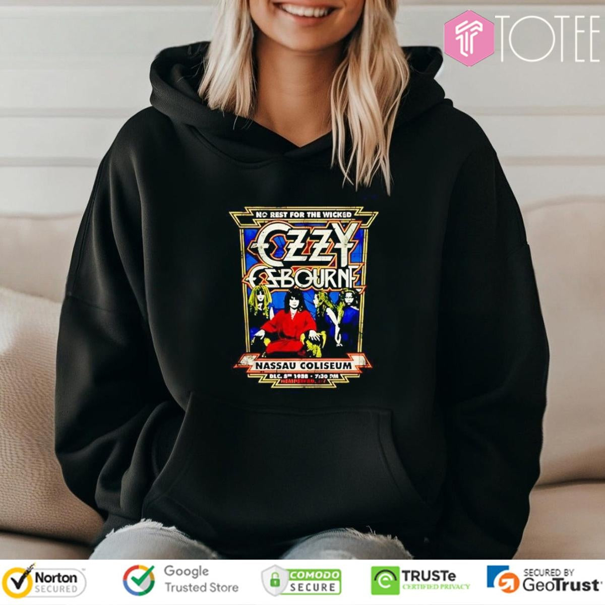 No Rest For The Wicked Ozzy Osbourne Nassau Coliseum T-shirt