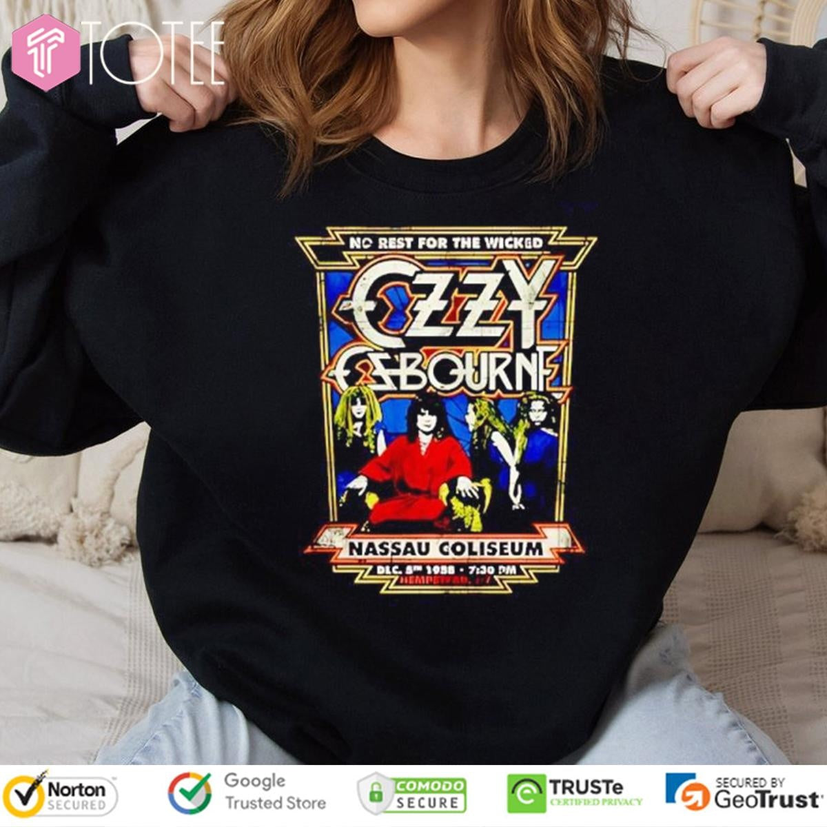 No Rest For The Wicked Ozzy Osbourne Nassau Coliseum T-shirt