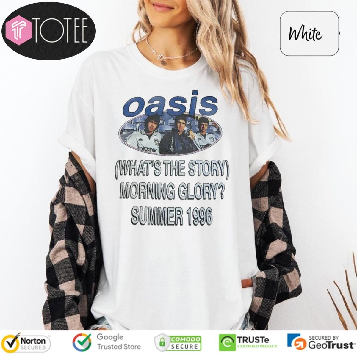 Oasis Whats The Story Morning Glory Summer 1996 Tour T-shirt