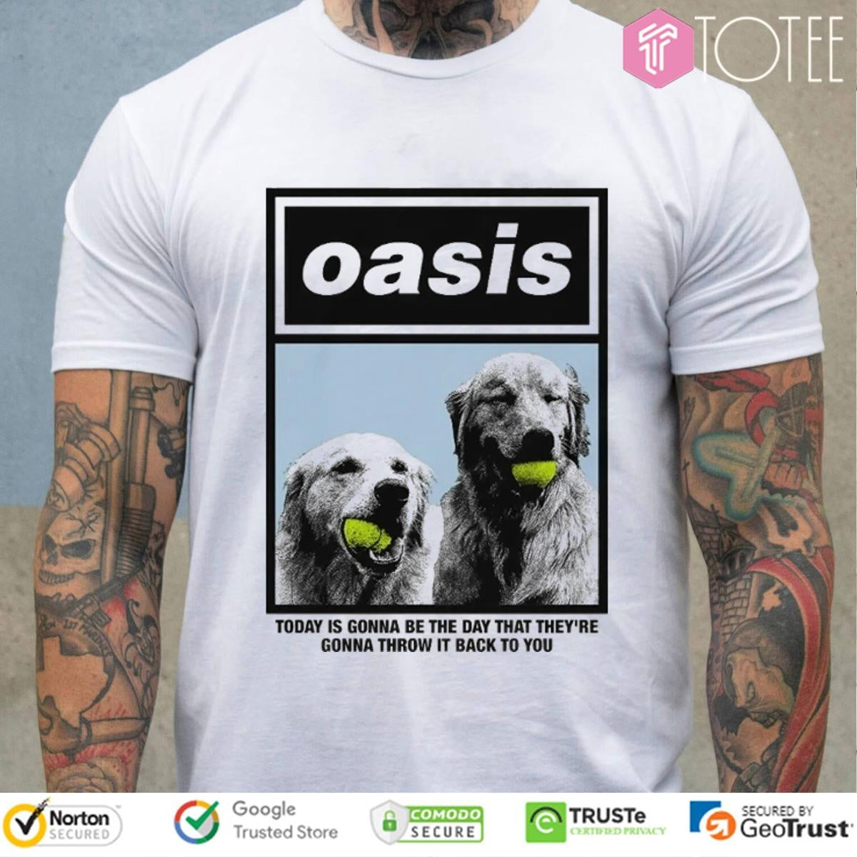 Oasis Wonderwall Lyric Today Is Gonna Be The Day That Theyre Gonna Throw It T-shirt