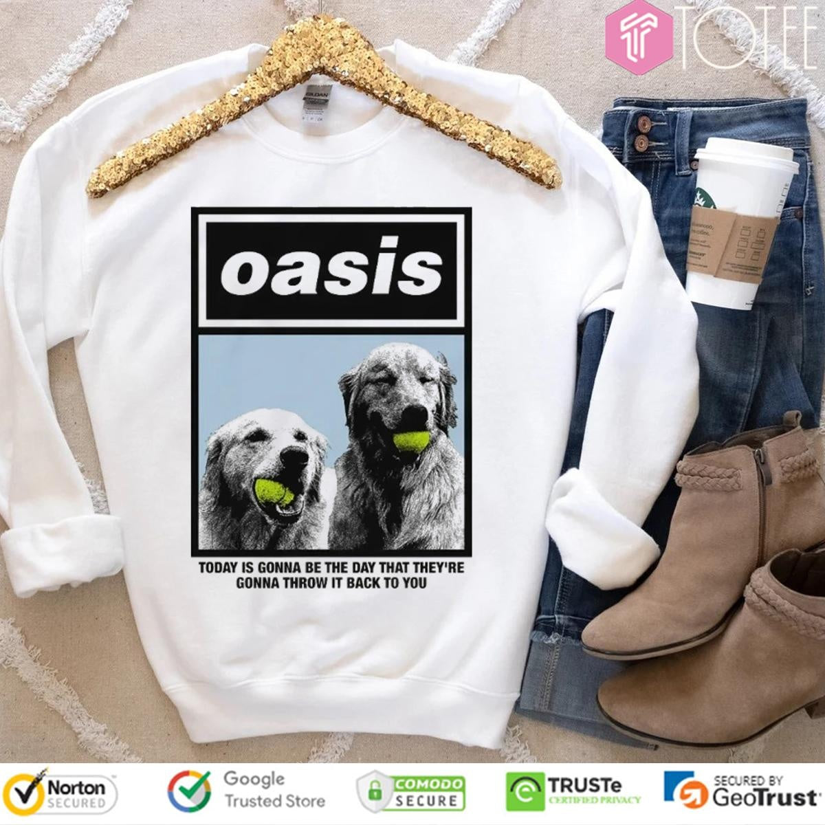 Oasis Wonderwall Lyric Today Is Gonna Be The Day That Theyre Gonna Throw It T-shirt