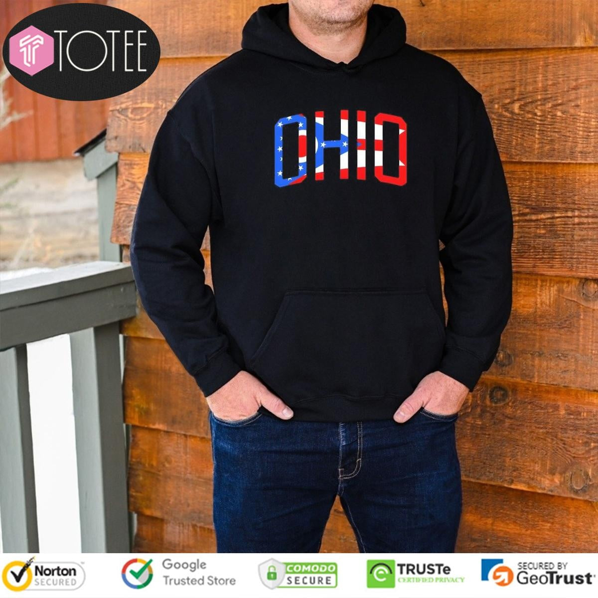 Ohio Flag Letter Hoodie