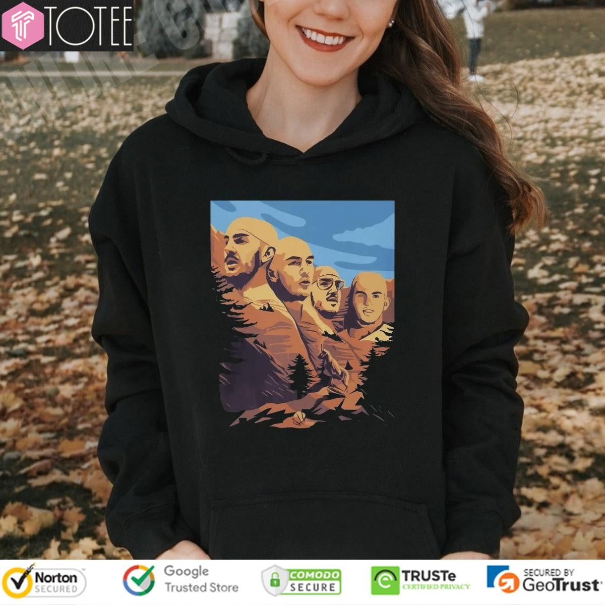 Oklahoma City Thunder Basketball Face Parody Mount Rushmore T-shirt