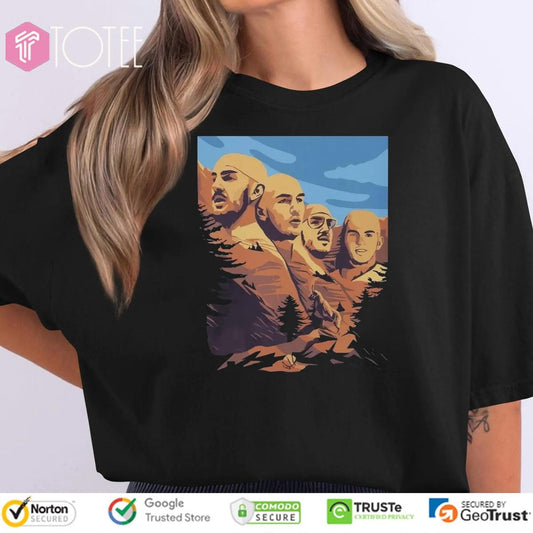 Oklahoma City Thunder Basketball Face Parody Mount Rushmore T-shirt