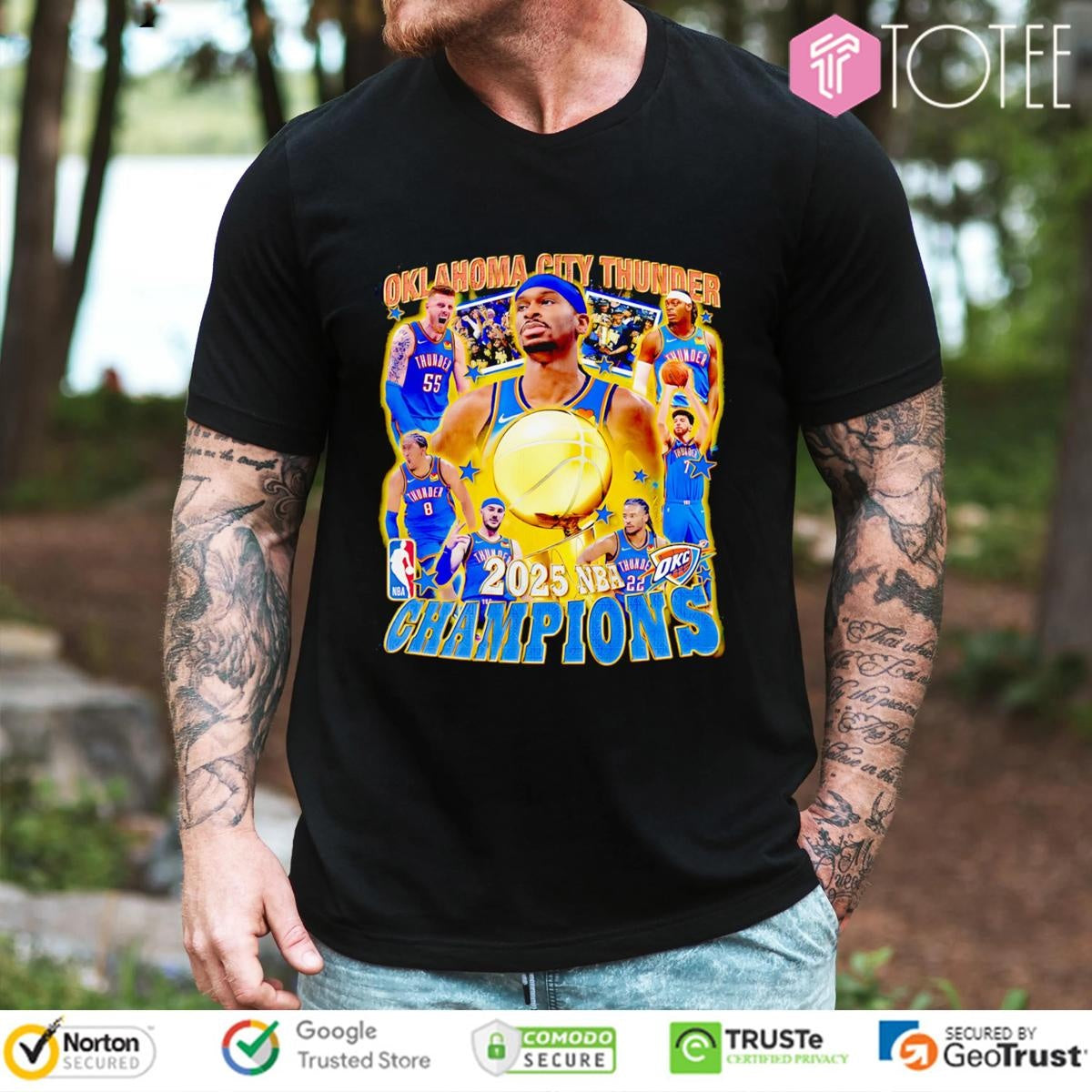 Oklahoma City Thunder Champions 2025 Nba Champions Vintage Bootleg T-shirt